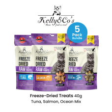  Kelly & Co's Freeze-Dried Treats 40g (5 Pack Bundle)